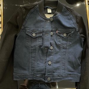 Two toned jean Levi Strauss bomber jacket